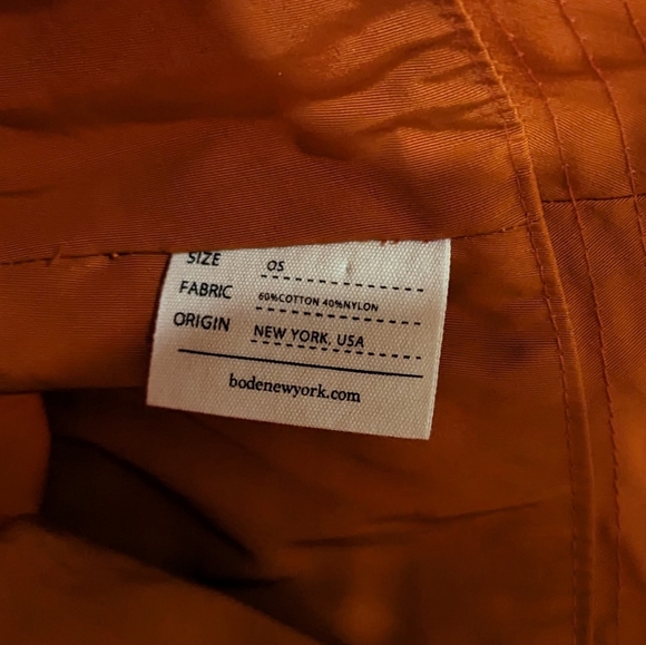 BODE Nylon Water Resistant Bucket Hat Orange - Picture 4 of 5